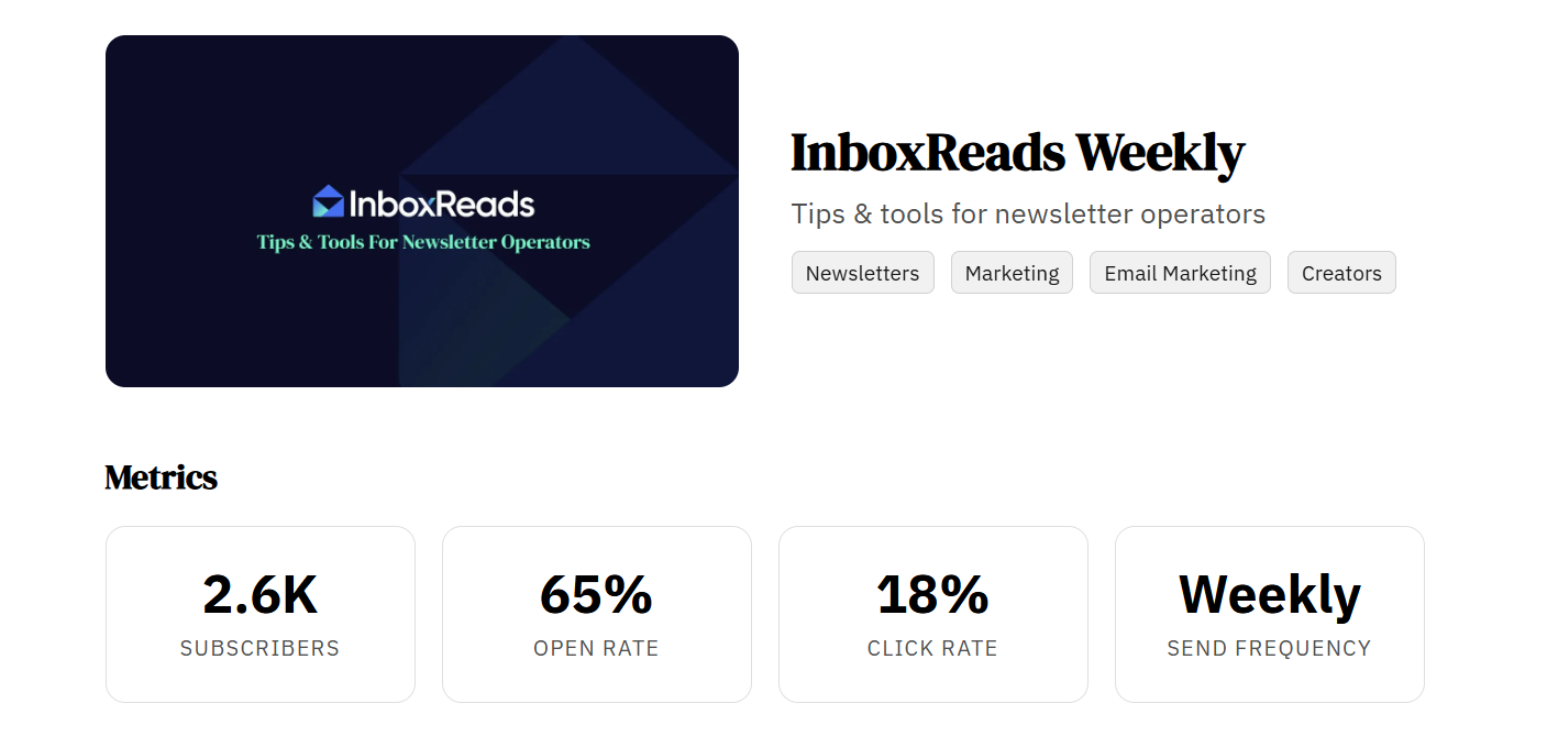 Screenshot of InboxReads Pro features